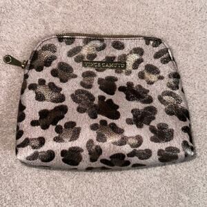 Vince Camuto, Leopard Print Toiletry or Make Up Bag